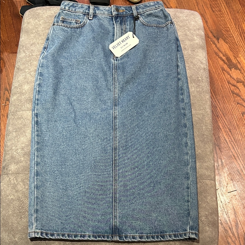 Velvet Heart Light Blue Denim Pencil Skirt size 25